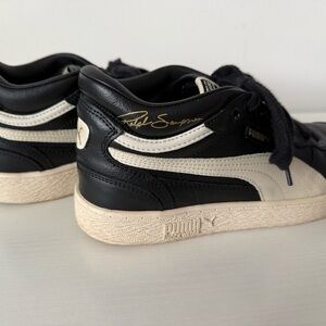Ralph Sampson Puma Men's Black and White Sneakers